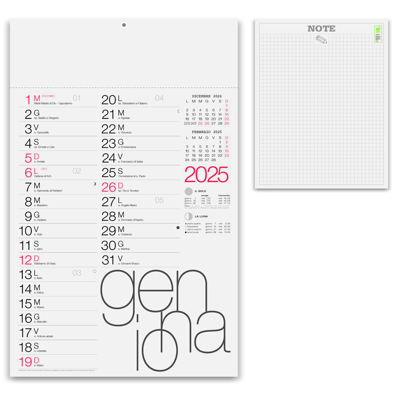 Calendario Olandese moderno pa615