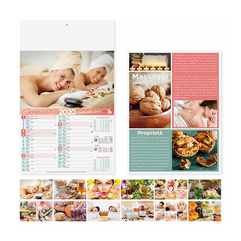 Calendario illustrato benessere Pa098