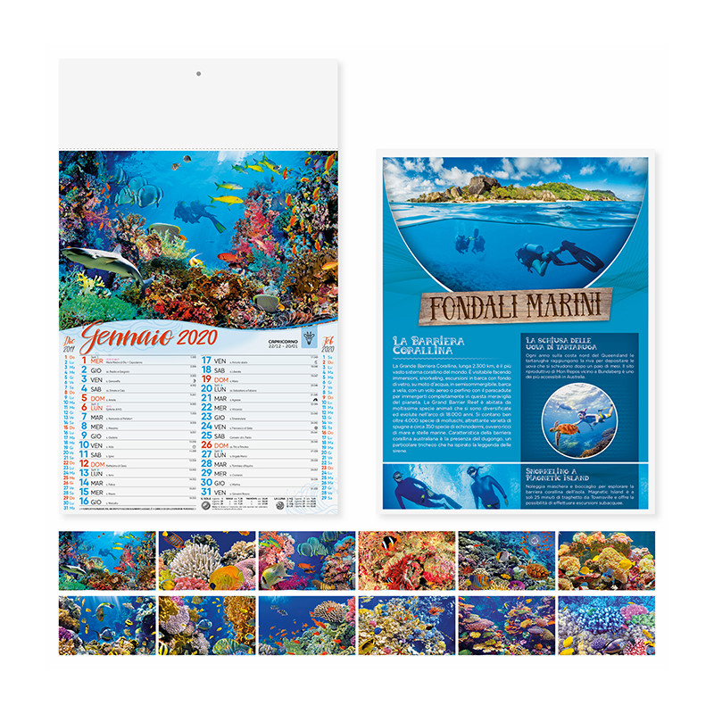 Calendario fondali marini pa120