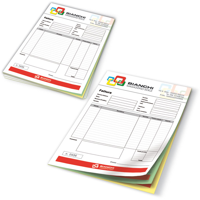 Fascicoli carta copiativa su misura